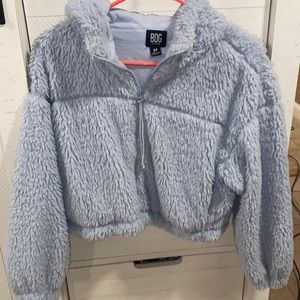 BDG -UO fuzzy cropped jacket